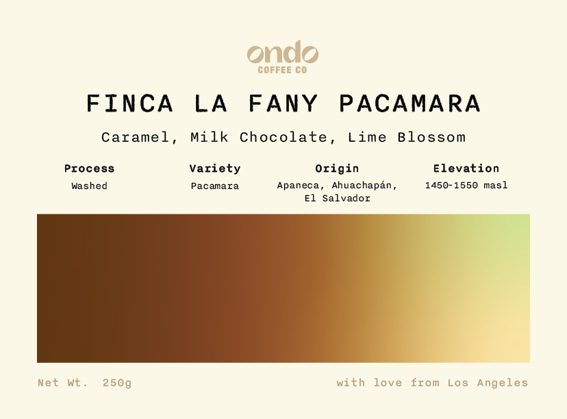 El Salvador Finca La Fany Pacamara Washed - 250g