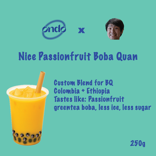 BQ x Ondo "Nice Passionfruit Boba Quan"