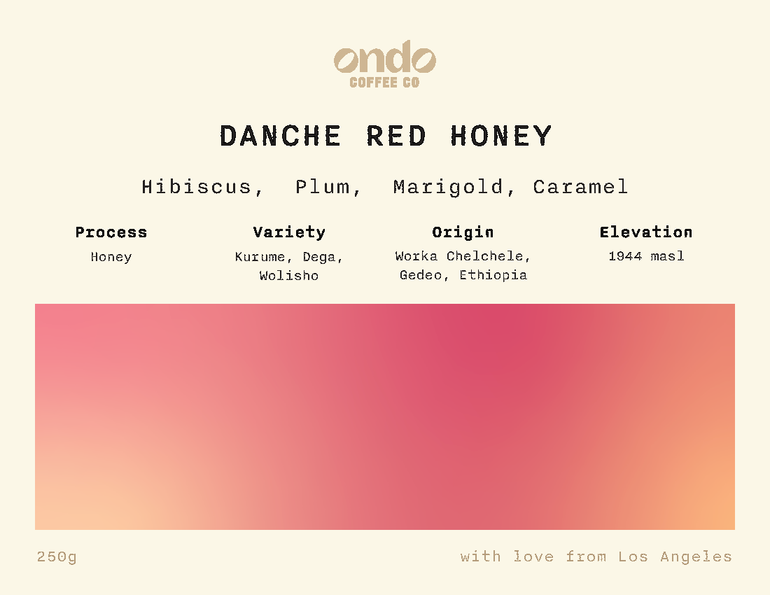 Ethiopia Danche Red Honey - 250g