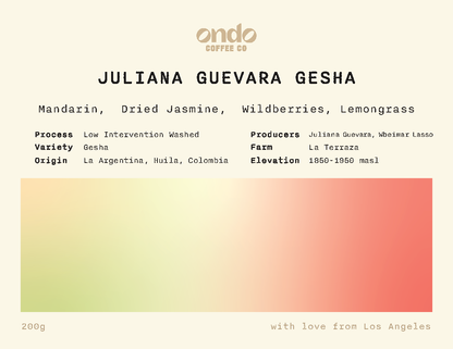 Colombia Juliana Guevara Gesha - 200g